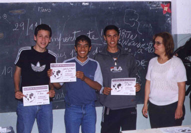 Fernando, Gabriel, Leandro y Directora